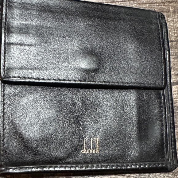Dunhill Unisex Black Leather Wallet with Gold Accents - Picture 8 of 16